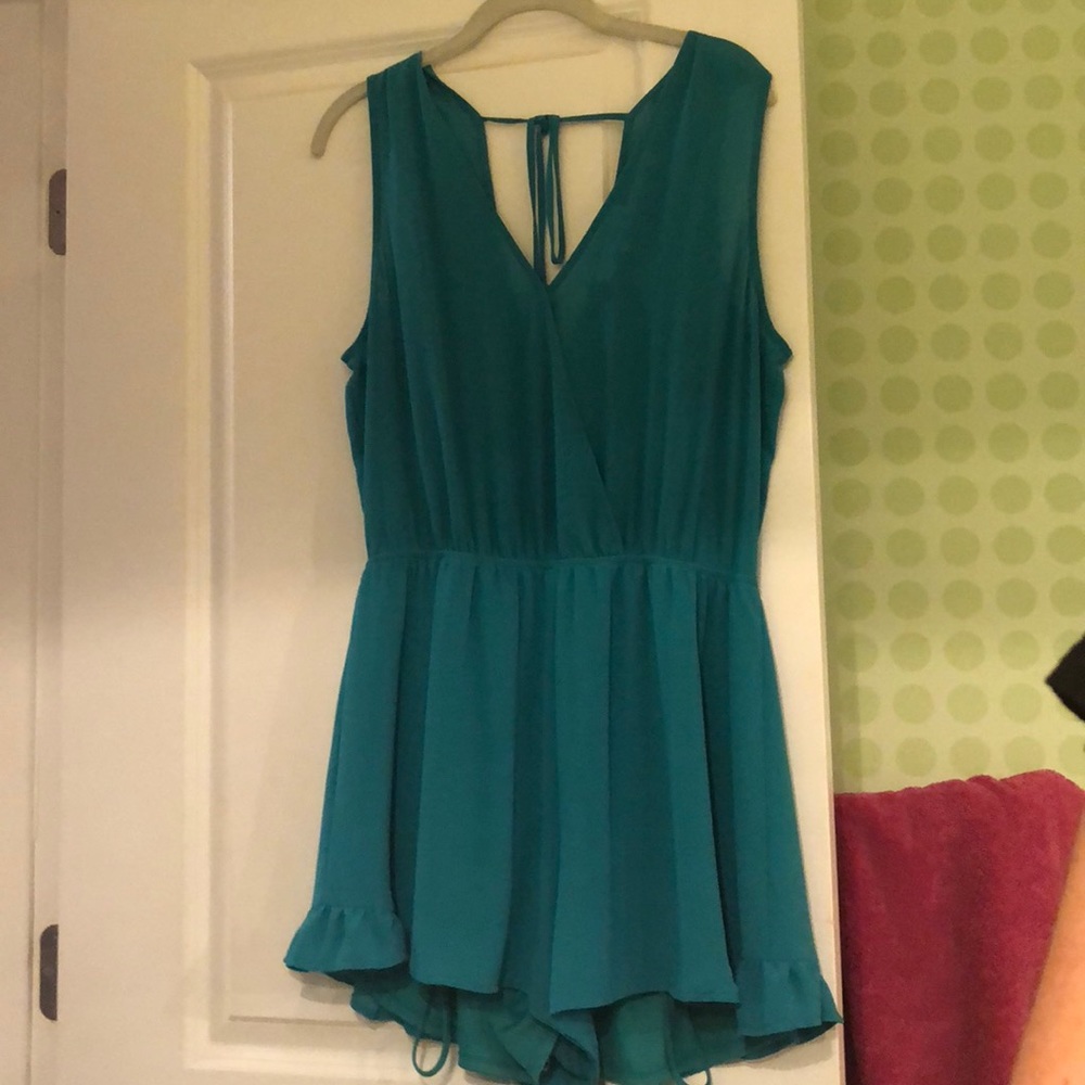 ASTR TEAL ROMPER